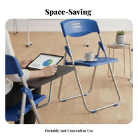 Foldable Design Folding Chair with Writing Tablet long-lasting Frame Training Chair with Tablet supportrest Sturdy Construction Institutional Furniture No Assembly Required for Trainees, event Planners, educational sessionroom