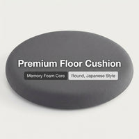 Memory Foam Floor Cushion, Round Tatami Meditation Cushion, Large Floor Pillow for Meditation, Floor Seating Pad, Living Room Floor Pillow