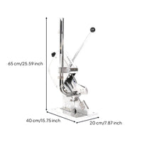 Manual U-shape Sausage Clipper Clipping Machine Adjustable Tightness Steel Edible Bag Neck Sealer for Restaurant, Bakery