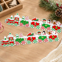 Bulletin Board Border Trim Seasonal Die-Cut Rolled Border Trim Holiday-Themed for Teachers, School Blackboard