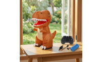 2.4GHz Inflatable RC Tyrannosaurus Wireless Inflatable Dinosaur with Wireless Control Wear-Resistant Wireless Control Dinosaur Toy Sound for Children, Toddlers, Indoor Play, Birthday Parties, Playroom