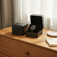 PU Leather Watch Box Luxury Design PU Leather Watch Case Wristwatch Display Box Soft Safeguarding Interior Scuff Resistant