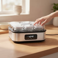 Yogurt Maker with Glass Jars   Yogurt Maker with Digital Control Panel Countertop for Families, Home Kitchen
