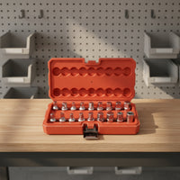 18 Pieces Oil Drain Plug Socket Set Sturdy Oil Pan Socket Set with Case Tools Portable Multifunctional for Mechanics