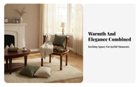 American Design Accent Furniture Set Handcrafted Upholstered Chair and Table Set Gold Accents Seating Group for Adults, Balcony, Reception Area
