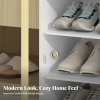 Dustproof Multi-Layer Plastic Shoe Shelf Dust-Proof Modular Shoe Rack Easy Assembly Plastic Cube Storage Organizer Large Capacity for Students, Families, Homeowners, Entryway, Hallway, Dorm Room, Bedroom