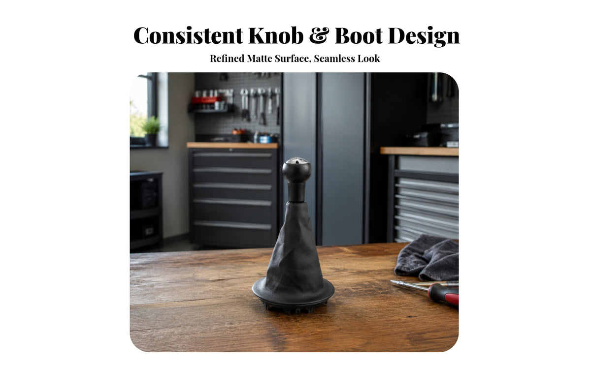 Gear Selector Knob with Boot | built in Round Trim Base, Direct Replacement, Gear selector Knob with Boot Cover, for Automotive Repair