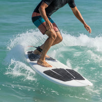3 Pieces Surfboard Traction Pad Cushioned Surfboard Anti-Slip Mat Deck Grip Mat Cushioning Flexible for Surfers, Paddleboard