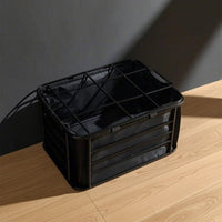 Zippered Cycle Rear Basket with Lid Rigid Rear Bike Basket Portable Versatile for Grocery Shopping