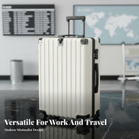Hand Luggage Trolley Case Combination Lock Carry on Suitcase Sturdy Hardshell Luggage for Students, Men, Vacation, Weekend Getaway, Business Trip