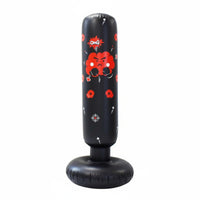 Inflatable Punching Pillar Thickened Material Freestanding  Weighted Base Tumbling-Poly Punching Toy for Home Gym