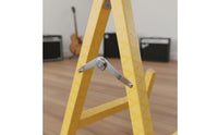 Solid Wood Construction Multiple Guitar Stand Soft Foam Padding Folding Guitar Stand Space Saving Musical Instrument Accessory Foldable Design for Guitarists, Musicians, Music Room, Home Studio, Stage
