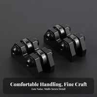 2 Pieces Double-Wheel Design Pool Cue Straightness Checker Effortless Rolling Billiard Cue Straightness Checker Quick and Accurate