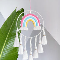 Wall-Mounted Hanging Organizer with Net for Hair Clips and Children's Items, 6 Layers, Cotton, Modern Simple Style