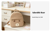 Animal Backpack Adorable Young Child Backpack Adjustable Straps Cartoon Bookbag for Preschoolers
