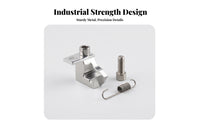 Aluminum Alloy Intake Flap Motor Repair Bracket Threaded Opening Intake Manifold Repair Bracket Mounting Tab Automotive Part Curved Cutout