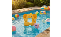 Front Opening Underarm Baby Swim Collar Printed Face Elephant Swim Collar Pastel Infant Pool Buoy Soft for Babies, Bath