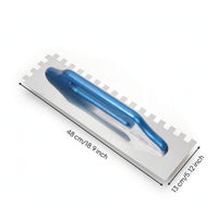 Notched Trowel Corrosion-Resistant Mortar Trowel Tool Rectangular Long-Lasting for Tilers, Tile Installation, Masonry Work