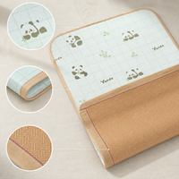 Baby Rattan Mat for Kindergarten, Children's Summer Breathable Sweat-Absorbing Nap Mat for Newborns