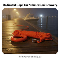 High Visibility Floating Rescue Rope Long-Lasting Floating Lifesaving Rope Portable for Lifeguards, Boaters, Boating, Kayaking