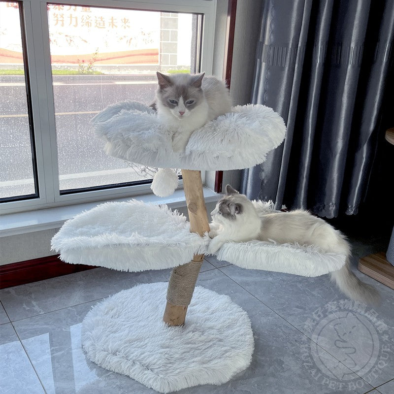凯瑞一朵花猫爬架花朵猫架子实木猫树猫窝宠物用品猫跳台猫抓柱