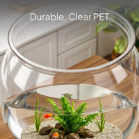 Transparent PET Desktop Fish Habitat, Sturdy Aquarium Tank