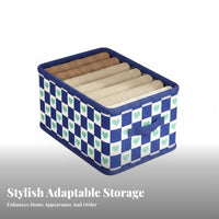 Foldable Closet Container Space Saving Organizer Box easy-pull Handle for Adults