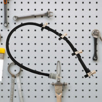 Petroleum Hose Assembly Braided Petroleum Hose with Clip Fittings Oil Resistant for Engine Repair