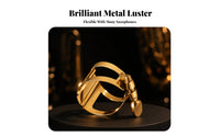 Banded Brass Saxophone Ligature Tightening Screw Gold Saxophone Mouthpiece Clamp