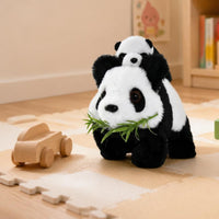 Mother and Baby Panda Toy Electronic Walking Panda Toy Soft Fuzzy Standing