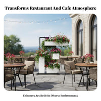 Anti-Rust Rectangular Trough Planter adaptable Design Rectangular Plant Pot weatherproof Resistant Space Divider Modern and aesthetic for property owners, Business Owners, Decorators, Restaurant, Garden, Indoor, Balcony