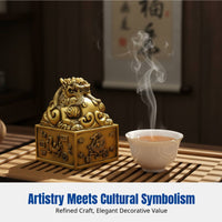 Brass Four Sacred Beasts Figurine, Chinese Mythology, Desktop, Living Room, Office Decor