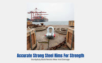 Nautical Lifting Pulley, Heavy Duty Shackle Block, Steel Wire Rope Wheel, U-Type Sheave, Commercial Use