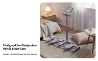 Postpartum Recovery Support Pelvic Floor Exerciser Low-Effect Pelvic Floor Strengthening Device Effortless Gliding Inner Thigh Toner Machine Quiet Operation for Women, Beginners