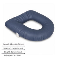 Leather-Like Cover Padded Circular Seat Insert Cushioned Toilet Seat Cushion