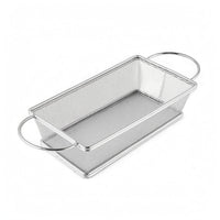 Perforated Stainless Steel Mesh Basket Open Top Mesh Frying Basket Rounded Rim Cooking Ware Metal Handle