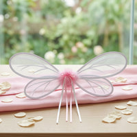 Lightweight Butterfly Wings Translucent Wings with Soft Ball Delicate Prop Full for Children, Toddlers, Stage Performances