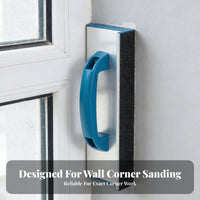 Self Design Drywall Corner Tool High Hardness Aluminum Sandpaper Holder Long-Lasting Inside Corner Sanding Block Easy Grip for Construction Workers, DIY Enthusiasts, Professionals, Home Renovation, Workshop, Woodworking