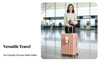 Combination Lock rigid-shell hand luggage quiet rollers rigid-shell hand luggage Telescoping Handle Suitcase Organized Interior for voyagers, Vacationers, Business Professionals, Vacations, Weekend short trips, Airport