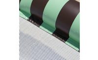 PVC Inflatable Striped Pool Lounger High Buoyancy Mesh Buoy Bed Portable Pool Lounge Easy to Use for Outdoor