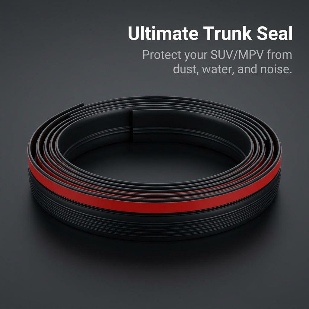 Universal Car Weather Seal Strip, Rubber Trunk Lid Sealing Strip for SUV, Not Prone to Aging Trunk Lid Seal, Rubber Sealing Strip Car Trunk