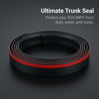 Universal Car Weather Seal Strip, Rubber Trunk Lid Sealing Strip for SUV, Not Prone to Aging Trunk Lid Seal, Rubber Sealing Strip Car Trunk