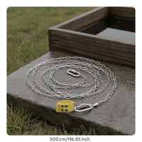 Strong Loop Goose Lead Chain Rotary Buckle Peacock Leash Rust Resistant Stainless Steel Bird Tether for Outdoor