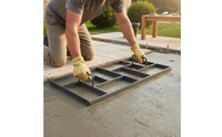 Stamped Pavement Form Reusable Metal & Cement Form Garden Walkway Former for Landscapers, Courtyard