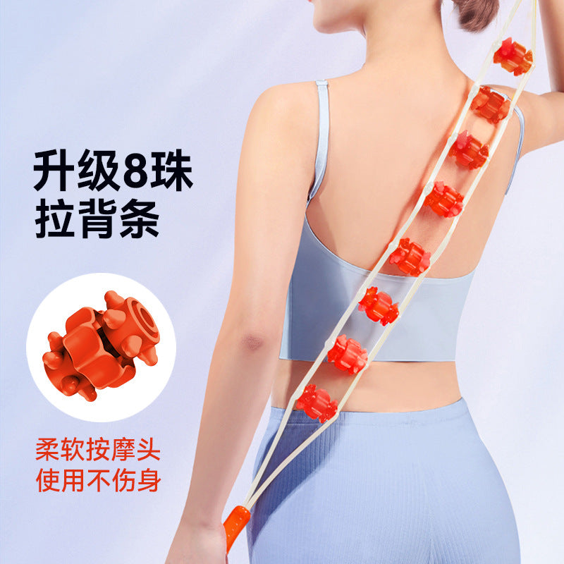 Back Stretcher Massage Roller with Handheld Roller Balls