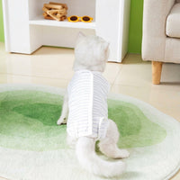 Cat Recovery Suit with Fasteners, Warm Post-Surgery Cat Suit for Normal-Sized Pets, Anti-Licking Recovery Suit with Tail Opening and Weaning Use