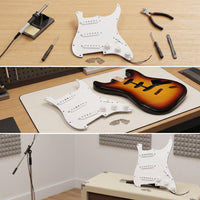 Prewired Pickguard Single Coil Loaded Pickguard 3 Ply for Guitarists