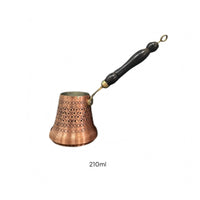 Copper Cezve Tinned Inside Turkish Coffee Pot Copper Coffee Pot Tin Lined Cookware Metal Hanging Loop for Direct Flame