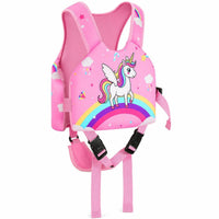 Crotch Strap Swim Flotation Vest Buckle Closures for Swimming, Water Play