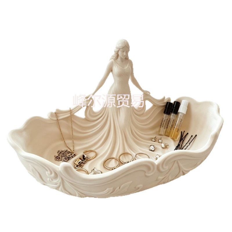 3D Printed Goddess Figurine Bowl Jewelry Tray for Vanity and Desk